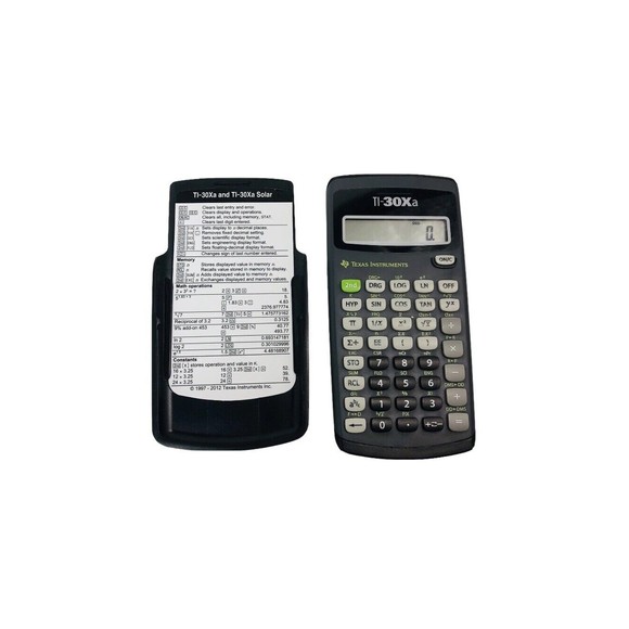 Texas Instruments TI-30Xa Gray One-Line 10-Digit Display Scientific Calculator - Picture 3 of 6